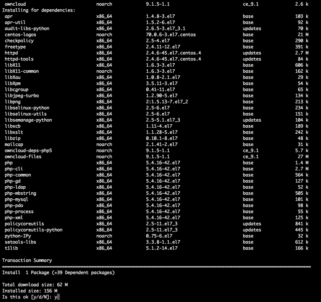 install owncloud