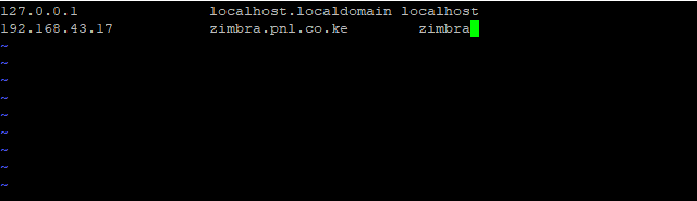 install Zimbra mail server