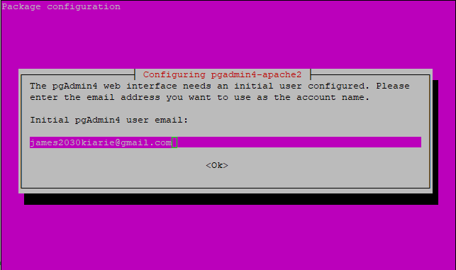  install pgAdmin4 on Ubuntu 18.04