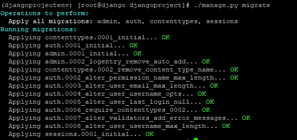  Django project migrate