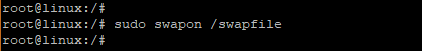 swapon command