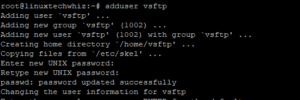 add a vsftp user on Ubuntu 18.04