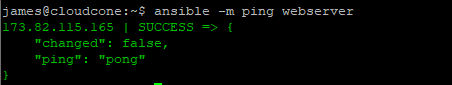 ansible ping group