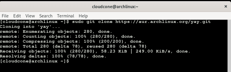 install yay helper on ArchLinux