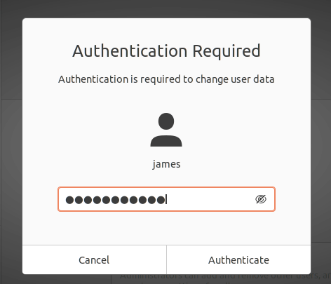 Authentication required