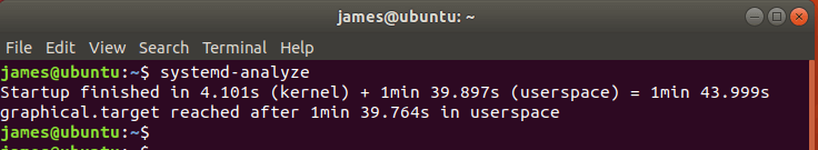 systemd analyze-Ubuntu 18