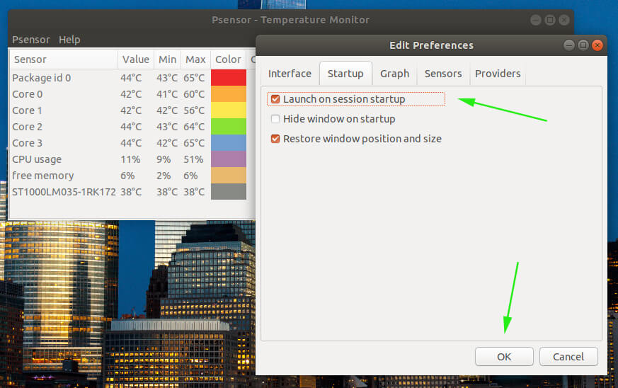 Check CPU temperature on Ubuntu