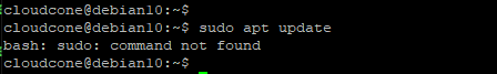 sudo command not found Debian 10