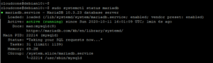 Check Mariadb status