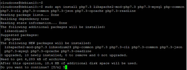 install LAMP on Debian 10