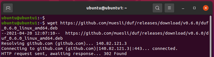 Install DUF on Ubuntu 20.04