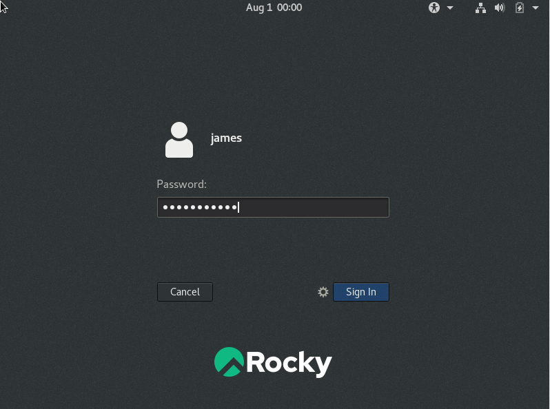 rocky linux create new user