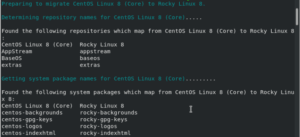 migrate from CentOS 8 to Rocky Linux 8