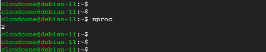 nproc command