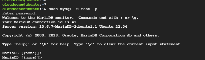 login-to-mariadb-ubuntu-22.04