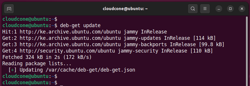 deb-get command-line tool ubuntu 22.04